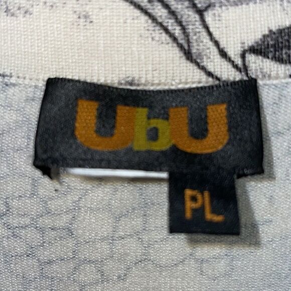 UBU zip front fine knit Monte Carlo print  cardigan size PL - Picture 10 of 10